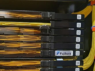 Optical fiber display at a science museum